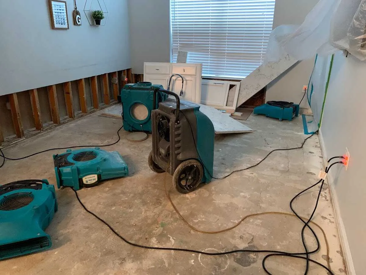 Dehumidifier in flood-cut room for Water Extraction & Removal in Tahlequah